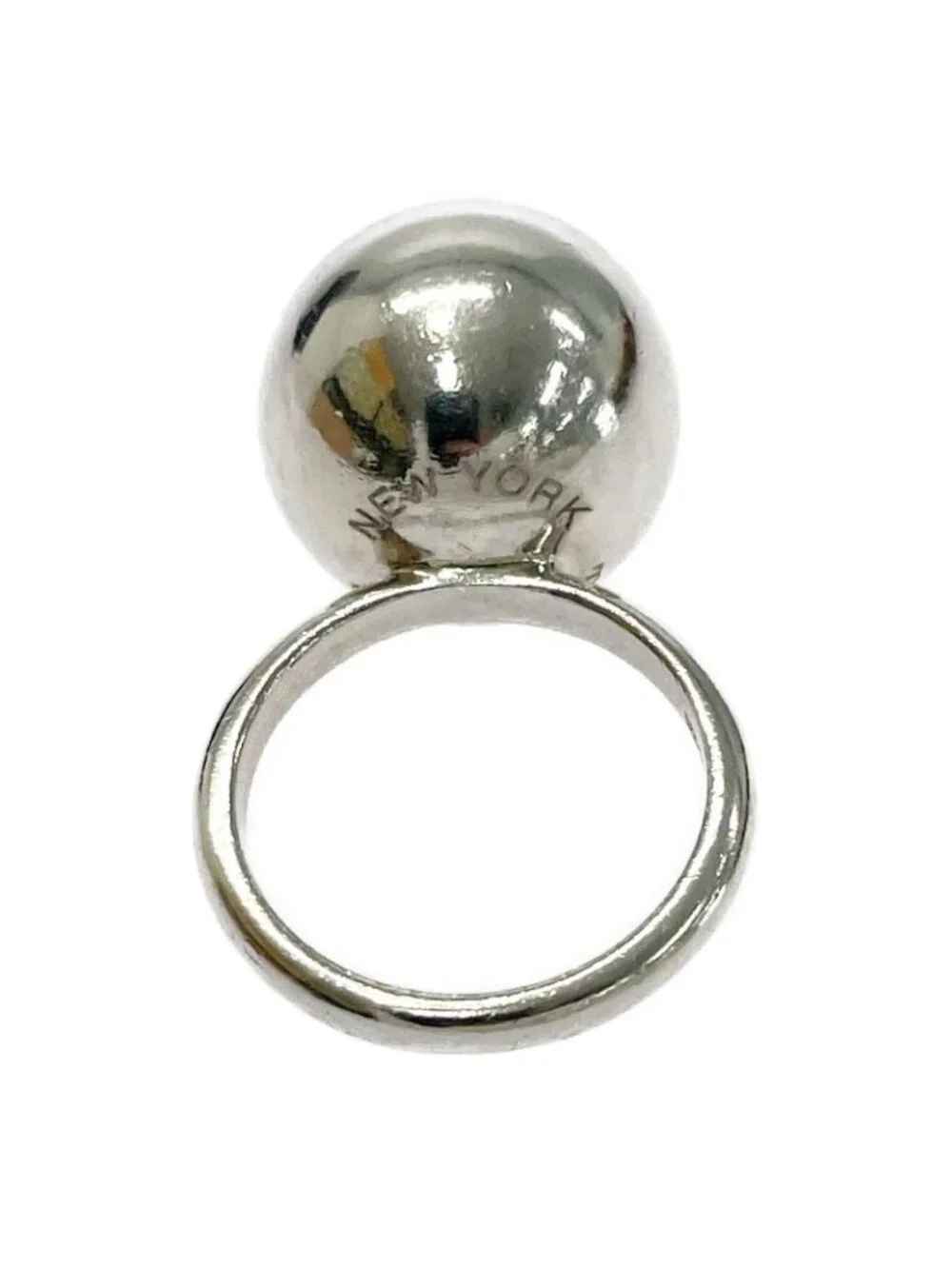 Tiffany & Co Silver HardWear Ball Ring